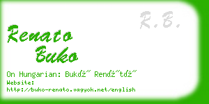 renato buko business card